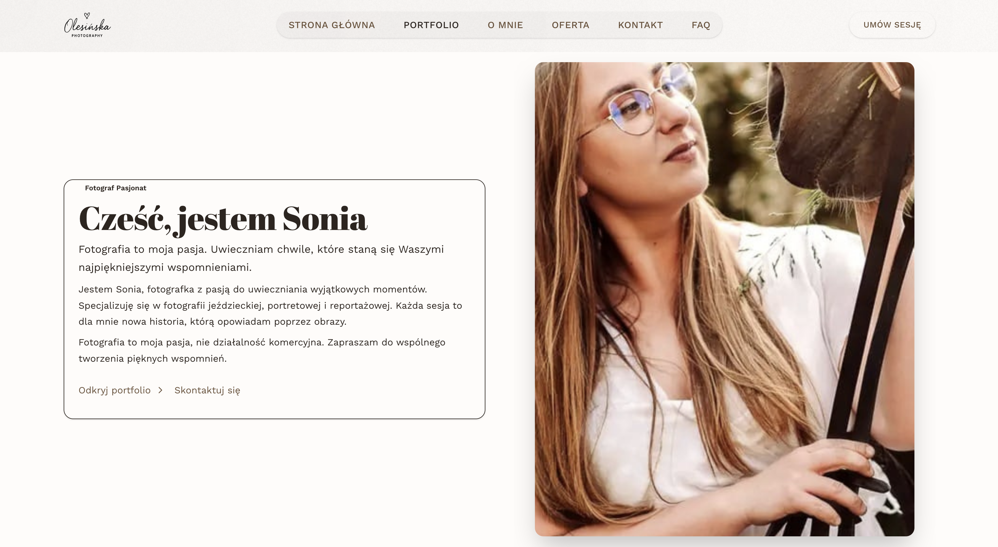 Olesińska Fotografia - profesjonalne sesje fotograficzne